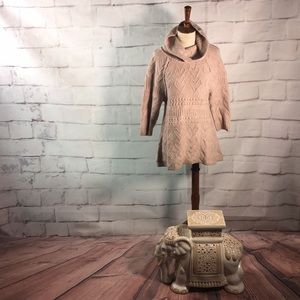 Sleeping on Snow Raised Heart Knit Tunic Sweater